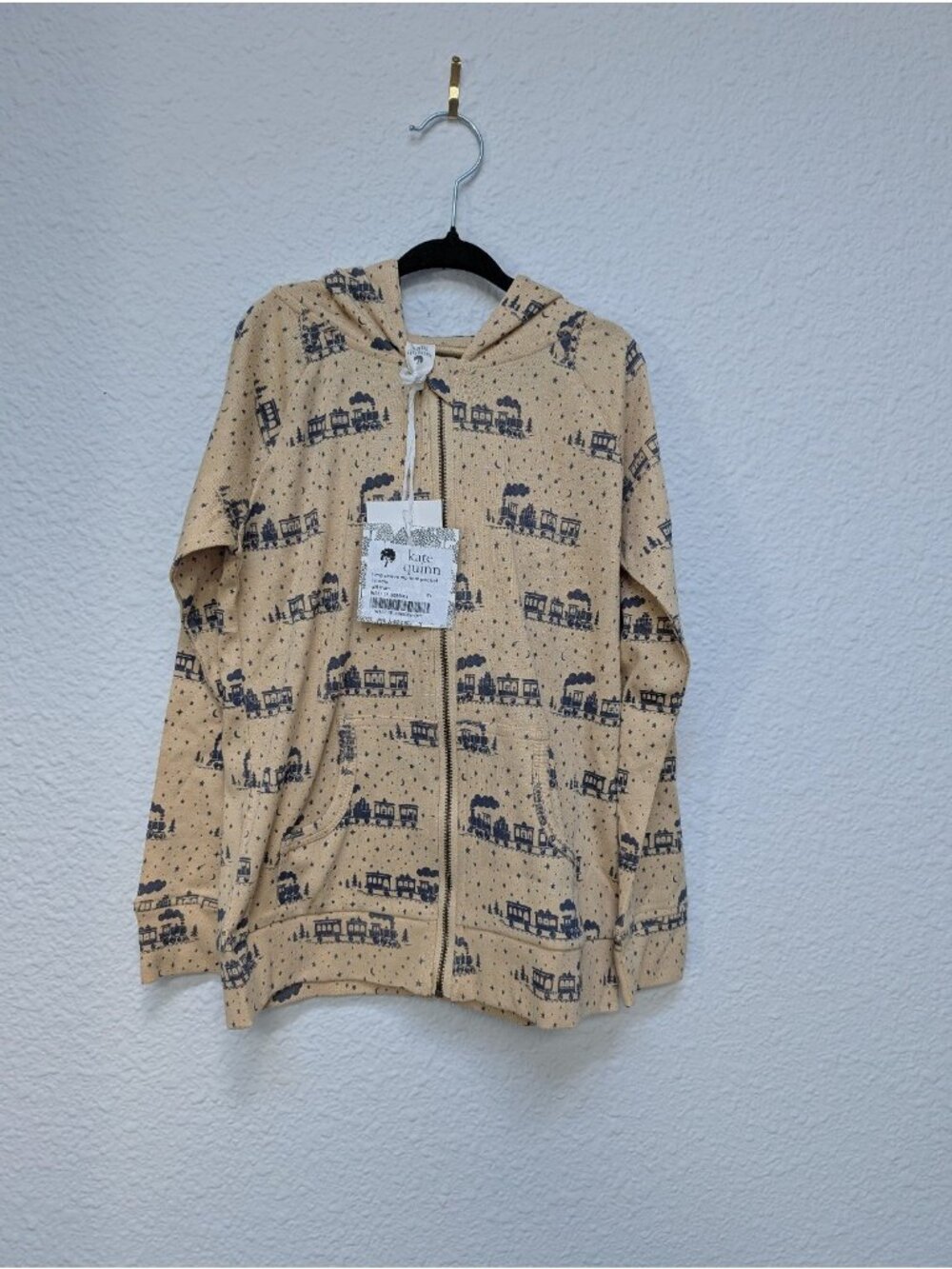 Kate Quinn Organic Cotton Zipper Hoodie Gift Train 8Y Trains
